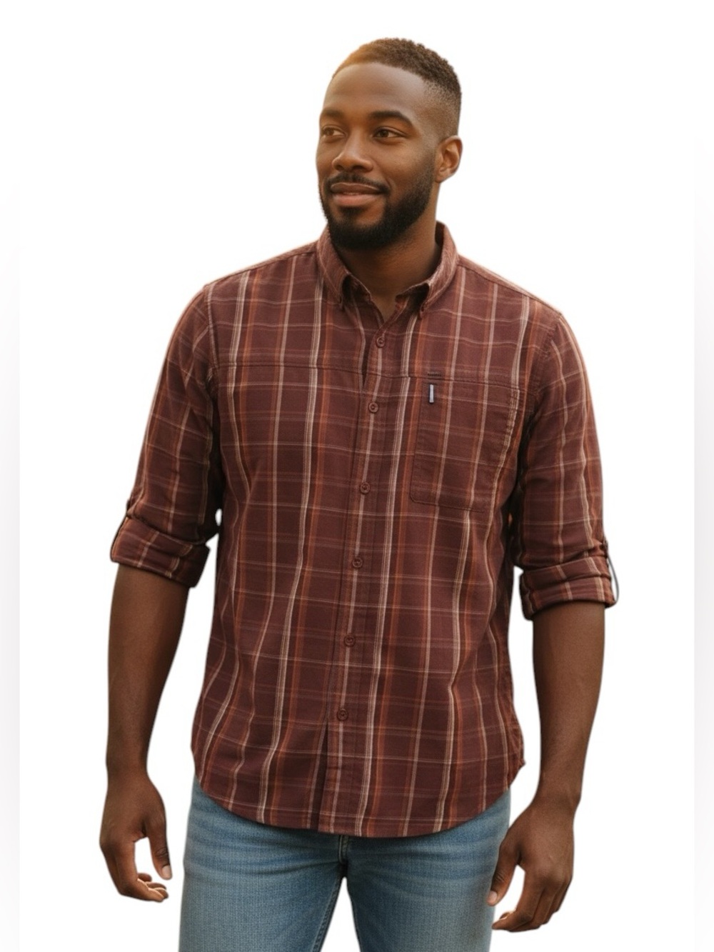 The North Face long-Sleeve Plaid Button-Up shirt